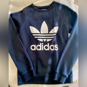 Black Adidas sweatshirt.